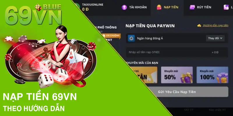  Nạp tiền 69VN theo hướng dẫn